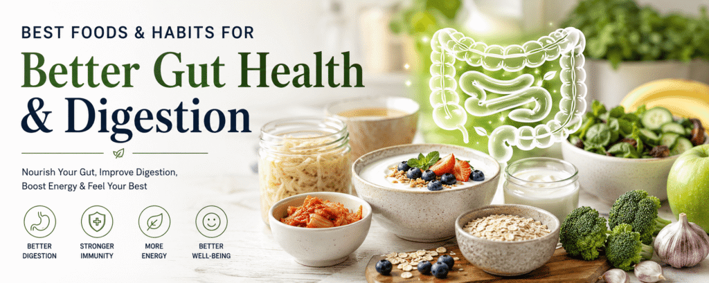 Best Foods and Daily Habits for Better Gut Health and Digestion