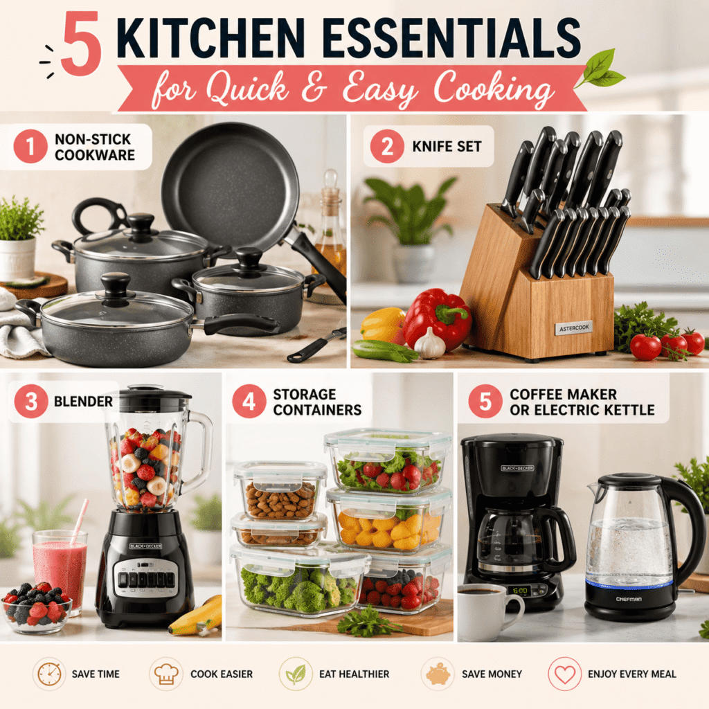 5 Kitchen Items Everyone Desire for Quick, and Effortless Cooking