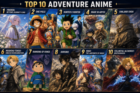 Top 10 Adventure Anime You Need to Watch Right Now