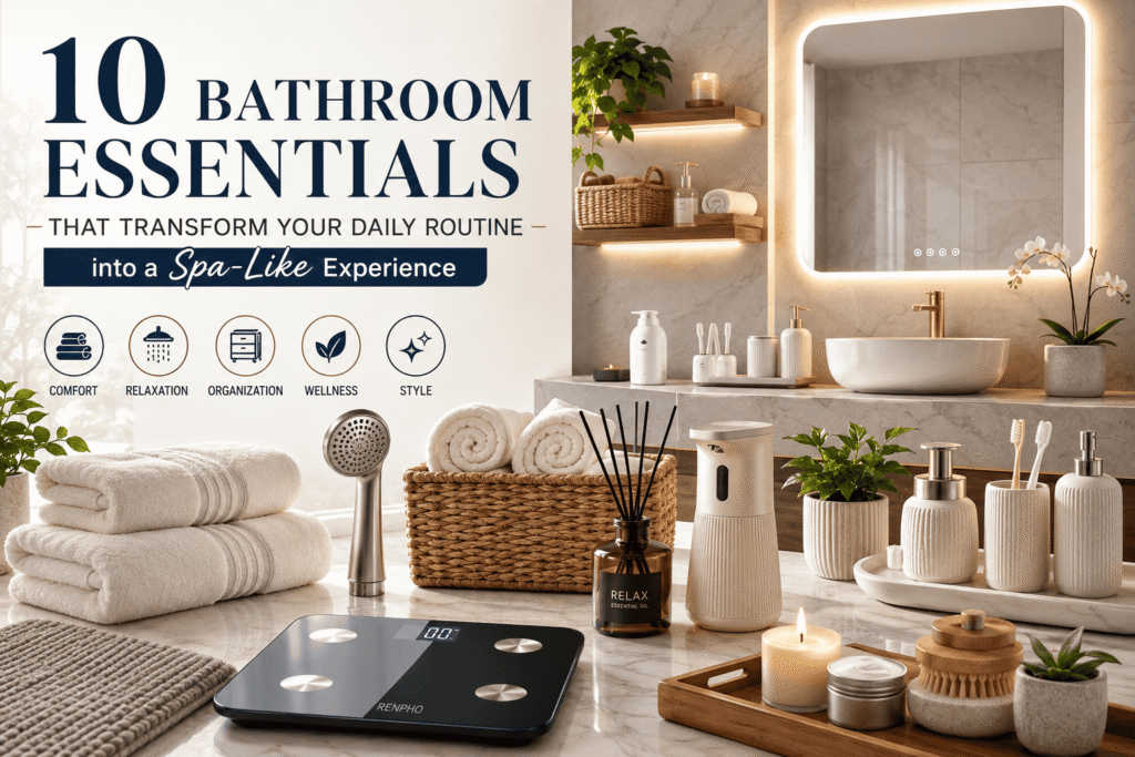 10 Bathroom Essentials That Transform Your Daily Routine into a Spa-Like Experience