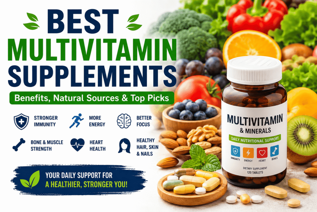 Multivitamins Explained: Benefits, Natural Food Sources & the Best Multivitamin Supplements for Better Health