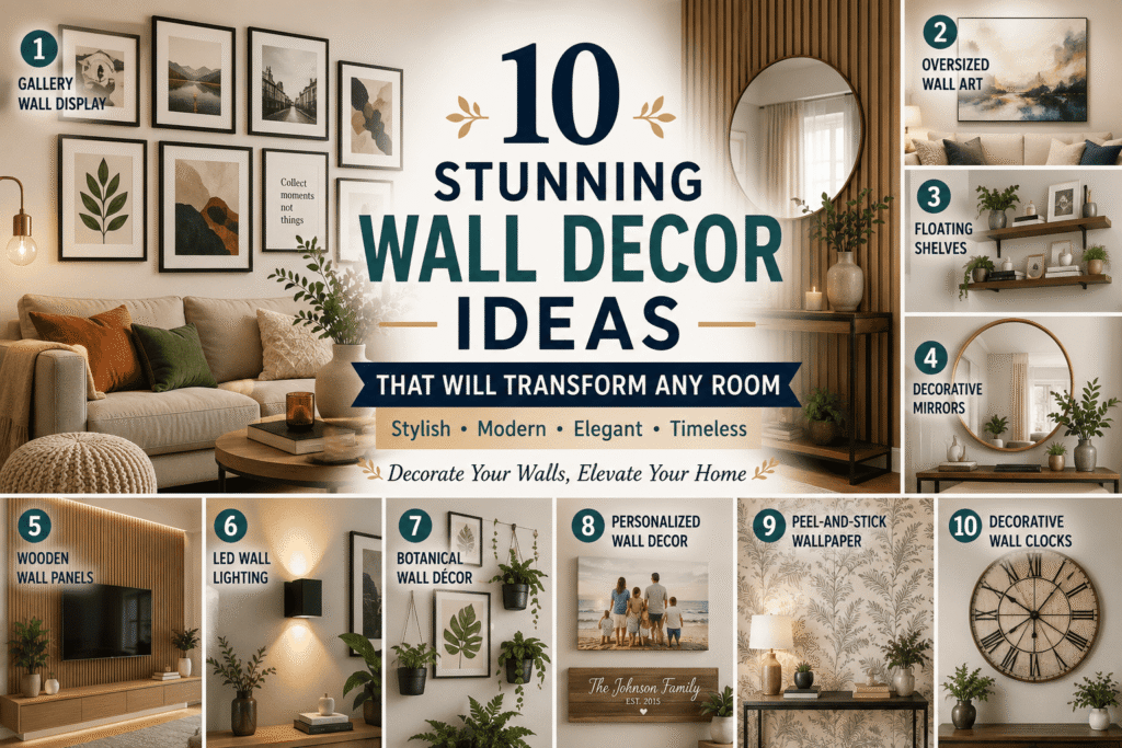 10 Stunning Wall Decor Ideas That Will Transform Any Room